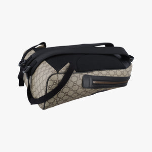 Pre-owned Gucci Kingsnake Print Brown PVC coated canvas×leather 419584 backpack/rucksack | stylenewstar