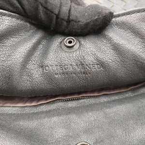 Pre-owned Bottega Veneta Intrecciato Gray × Brown × Pink lambskin shoulderbag | stylenewstar