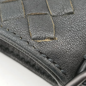 Pre-owned Bottega Veneta Intrecciato Gray × Brown × Pink lambskin shoulderbag | stylenewstar