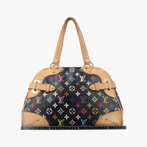 Pre-owned Louis Vuitton CLAUDIA Noir Monogram Multicolor M40194 handbag | stylenewstar