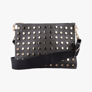 Vintage VERSACE Studded Medusa Green Leather shoulderbag | stylenewstar