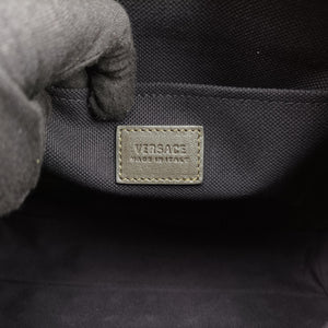 Vintage VERSACE Studded Medusa Green Leather shoulderbag | stylenewstar