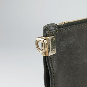 Vintage VERSACE Studded Medusa Green Leather shoulderbag | stylenewstar