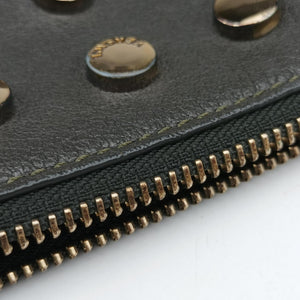 Vintage VERSACE Studded Medusa Green Leather shoulderbag | stylenewstar