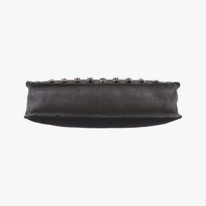 Vintage VERSACE Studded Medusa Green Leather shoulderbag | stylenewstar