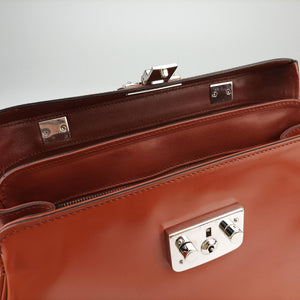 Secondhand Gucci Bamboo Orange Leather 331830 handbag | stylenewstar