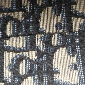 Pre-owned Christian Dior Saddle Navy Jacquard handbag | stylenewstar