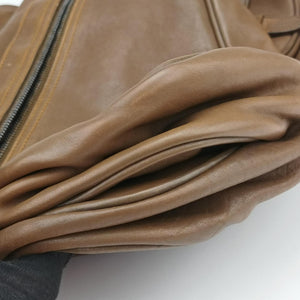 Pre-owned Christian Dior Gaucho Brown Leather shoulderbag | stylenewstar