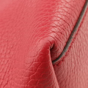 Pre-owned Gucci interlocking G Charmy Red Leather 449659 handbag | stylenewstar