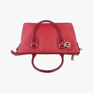 Pre-owned Gucci interlocking G Charmy Red Leather 449659 handbag | stylenewstar