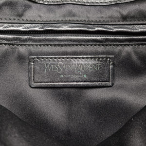 Pre-owned Yves Saint Laurent Saharienne Black Leather 139259 shoulderbag | stylenewstar