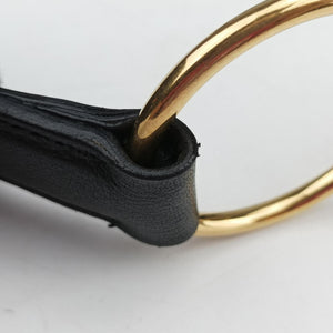 Pre-owned Yves Saint Laurent Saharienne Black Leather 139259 shoulderbag | stylenewstar
