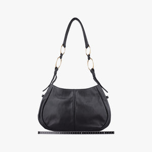 Pre-owned Yves Saint Laurent Saharienne Black Leather 139259 shoulderbag | stylenewstar