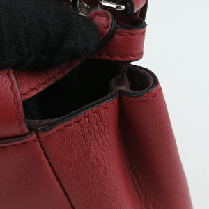 Pre-owned Fendi Micro Peekaboo Red×multi lambskin 8M0355 shoulderbag | stylenewstar