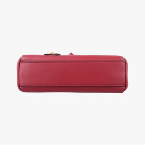 Pre-owned Fendi Micro Peekaboo Red×multi lambskin 8M0355 shoulderbag | stylenewstar