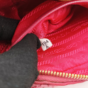Pre-owned Prada Tessuto Nylon Quilted Impuntu Flap Pink nylon shoulderbag | stylenewstar
