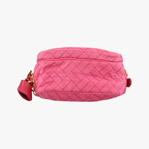Pre-owned Prada Tessuto Nylon Quilted Impuntu Flap Pink nylon shoulderbag | stylenewstar