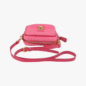 Pre-owned Prada Tessuto Nylon Quilted Impuntu Flap Pink nylon shoulderbag | stylenewstar