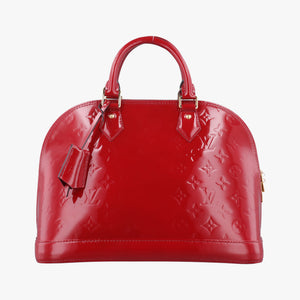 Pre-owned Louis Vuitton Alma PM pomme d'amour Vernis M90096 handbag | stylenewstar
