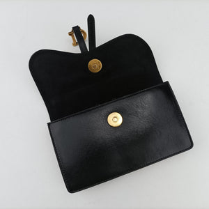 Vintage Christian Dior Saddle Black Leather bum bag/waist bag | stylenewstar