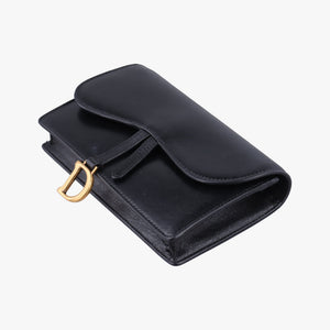 Vintage Christian Dior Saddle Black Leather bum bag/waist bag | stylenewstar