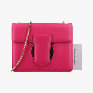 Pre-owned Ferragamo Thalia Rose Leather shoulderbag | stylenewstar
