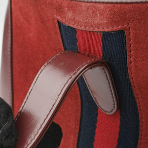 Vintage Gucci JACKIE 1961 Burgundy Suede×leather 636709 shoulderbag | stylenewstar