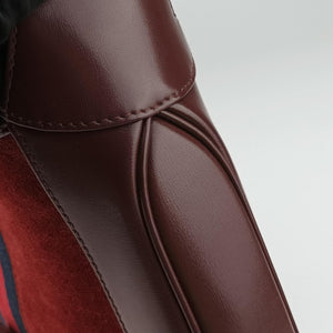Vintage Gucci JACKIE 1961 Burgundy Suede×leather 636709 shoulderbag | stylenewstar