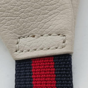 Secondhand Gucci Print White Leather 527792 bum bag/waist bag | stylenewstar