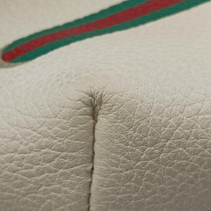 Secondhand Gucci Print White Leather 527792 bum bag/waist bag | stylenewstar