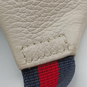 Secondhand Gucci Print White Leather 527792 bum bag/waist bag | stylenewstar