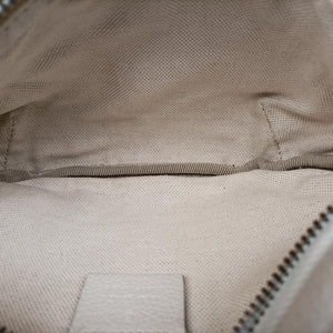 Secondhand Gucci Print White Leather 527792 bum bag/waist bag | stylenewstar