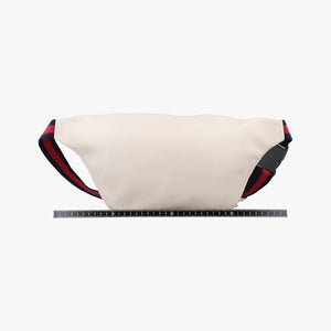Pre-owned Gucci Print White Leather 530412 bum bag/waist bag | stylenewstar