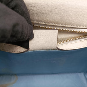 Secondhand Gucci Sylvie Ivory×Navy×Red Leather 524405 shoulderbag | stylenewstar