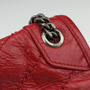 Pre-owned Yves Saint Laurent Niki Red Leather 533037 shoulderbag | stylenewstar