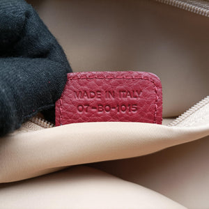 Secondhand Christian Dior Street Chic Messenger Red × Brown Jacquard Canvas×Leather shoulderbag | stylenewstar