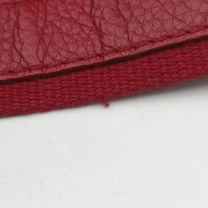 Secondhand Christian Dior Street Chic Messenger Red × Brown Jacquard Canvas×Leather shoulderbag | stylenewstar