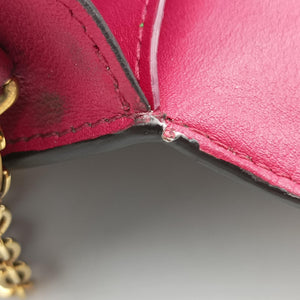 Vintage Louis Vuitton Portefeuille FLORE Chain brown×FUCHSIA Monogram Canvas×calf leather M69578 shoulderbag | stylenewstar