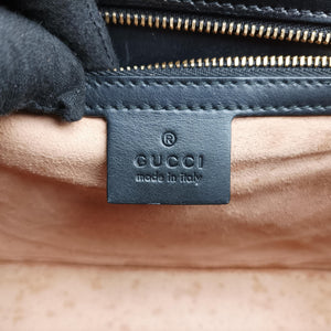 Pre-owned Gucci Sylvie Black Leather 421882 shoulderbag | stylenewstar