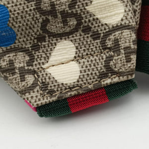 Pre-owned Gucci kids GG Top strawberry Print beige×multi PVC coated canvas 502095 bum bag/waist bag | stylenewstar