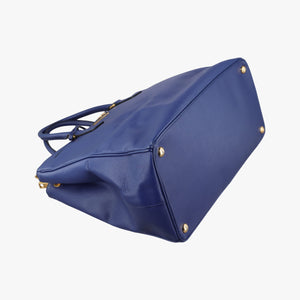 Pre-owned Prada Galleria Blue SAFFIANO Leather BN2274 shoulderbag | stylenewstar