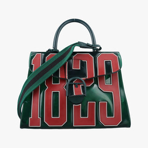 Pre-owned Delvaux The Hero Brillant Green PVC (Vinyl Chloride) × Rubber shoulderbag | stylenewstar
