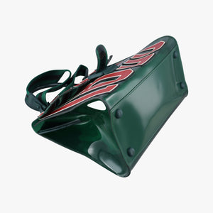 Pre-owned Delvaux The Hero Brillant Green PVC (Vinyl Chloride) × Rubber shoulderbag | stylenewstar