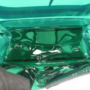 Pre-owned Delvaux The Hero Brillant Green PVC (Vinyl Chloride) × Rubber shoulderbag | stylenewstar