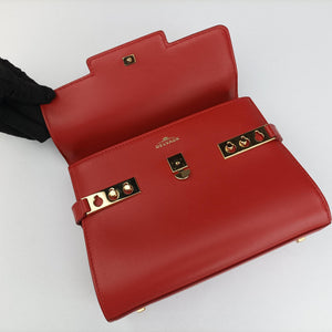 Pre-owned Delvaux Tampete Red Leather shoulderbag | stylenewstar
