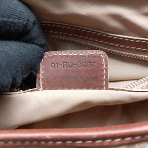 Secondhand Christian Dior Romantique Trotter Beige x White x Pink PVC Coated Canvas x leather handbag | stylenewstar