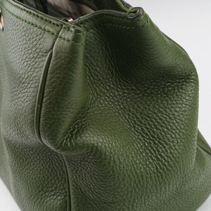 Vintage Gucci Bamboo Shopper Green Leather 323660 shoulderbag | stylenewstar
