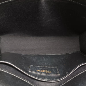 Pre-owned Yves Saint Laurent KATE Black Leather 469390 shoulderbag | stylenewstar