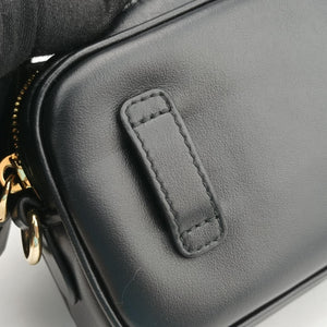 Vintage Miu Miu Logo belt Black leather bum bag/waist bag | stylenewstar