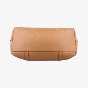 Pre-owned Gucci GG Charm Top Handle Camel Leather 339551 shoulderbag | stylenewstar